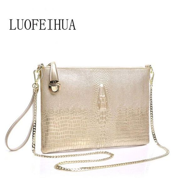 luofeihua 2019 new leather clutch bag evening package european and american fashion crocodile shoulder shoulder bag
luofeihua 2019 new leather clutch bag evening package european and american fashion crocodile shoulder shoulder bag