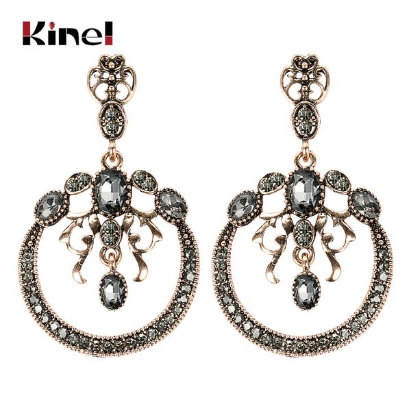 kinel gray crystal drop earrings for women vintage wedding jewelry antique gold hollow flower ethnic earring jewelry, Silver
kinel gray crystal drop earrings for women vintage wedding jewelry antique gold hollow flower ethnic earring jewelry, Silver