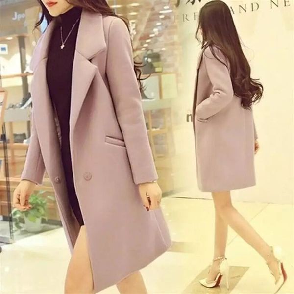 2019 ms. woolen coat long section fall and winter clothes new slim female students college wind woolen coat female overcoat, Black
2019 ms. woolen coat long section fall and winter clothes new slim female students college wind woolen coat female overcoat, Black