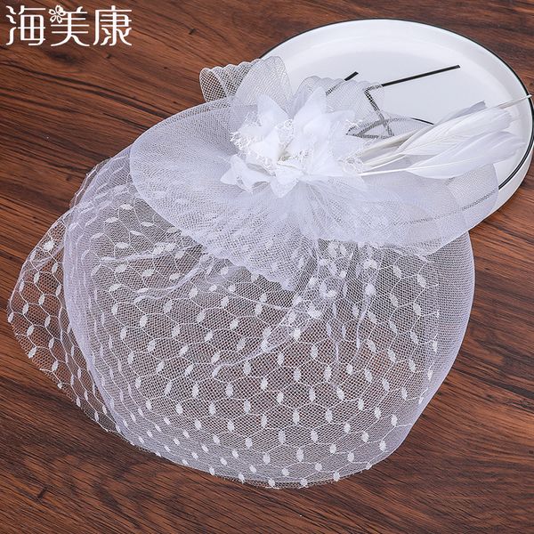 haimeikang women hair accessories wedding bridal veils decorated european style feather fascinator cocktail party hat headwear 
haimeikang women hair accessories wedding bridal veils decorated european style feather fascinator cocktail party hat headwear