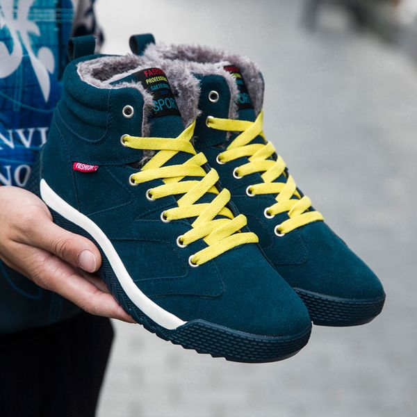 men boots winter warm snow boots plush high ankle winter fur sneakers work shoes botas lace up footwear botas homber, Black
men boots winter warm snow boots plush high ankle winter fur sneakers work shoes botas lace up footwear botas homber, Black