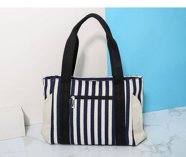2020 new hit color striped canvas bag female shoulder canvas bag large capacity shopping fashion women bag
2020 new hit color striped canvas bag female shoulder canvas bag large capacity shopping fashion women bag