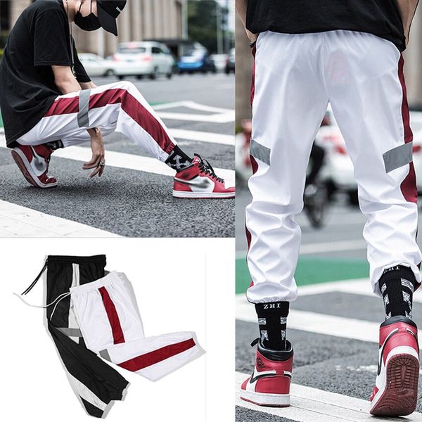 men trousers sweatpants harem pants slacks casual dance patchwork drawstring hip hop baggy, Black
men trousers sweatpants harem pants slacks casual dance patchwork drawstring hip hop baggy, Black