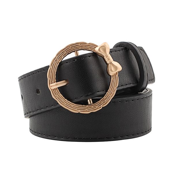 fashion individuality women belt solid color imitation leather pin buckle belt bow round buckle decoration, Black;brown
fashion individuality women belt solid color imitation leather pin buckle belt bow round buckle decoration, Black;brown