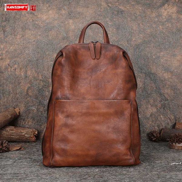 2020 new vintage leather women's backpack wild large capacity lapschool backpack female cowhide casual travel backpacks bags 
2020 new vintage leather women's backpack wild large capacity lapschool backpack female cowhide casual travel backpacks bags