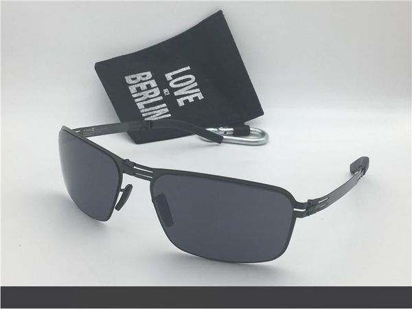 german designer brand sunglasses ic model pair annihilation ultra-light without screw memory alloy removable metal frame folding sunglasses, White;black
german designer brand sunglasses ic model pair annihilation ultra-light without screw memory alloy removable metal frame folding sunglasses, White;black