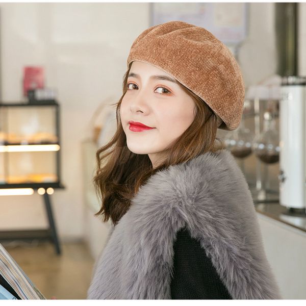 korean version of the ladies winter hat new noble gorgeous retro mushroom painter chenille beret women knit warm pumpkin hats, Blue;gray
korean version of the ladies winter hat new noble gorgeous retro mushroom painter chenille beret women knit warm pumpkin hats, Blue;gray
