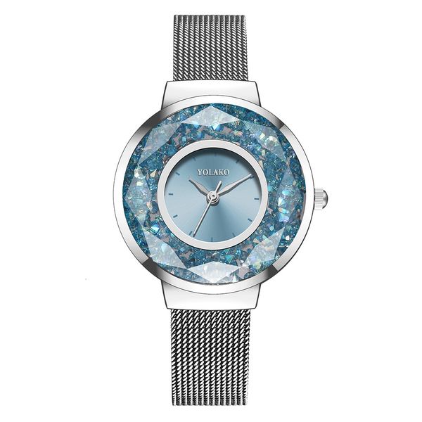 high-end women's watch fashion casual alloy wristwatch colored shining dial mesh belt luxury quartz watch, Slivery;brown
high-end women's watch fashion casual alloy wristwatch colored shining dial mesh belt luxury quartz watch, Slivery;brown