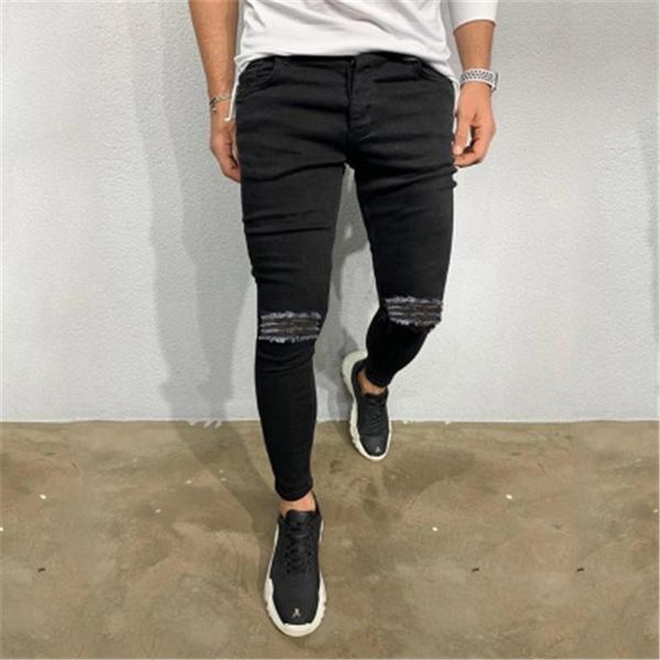 folds hole mens jeans fashion new pure black casual zipper slim elastic pants plus size spring autumn male clothing, Blue
folds hole mens jeans fashion new pure black casual zipper slim elastic pants plus size spring autumn male clothing, Blue