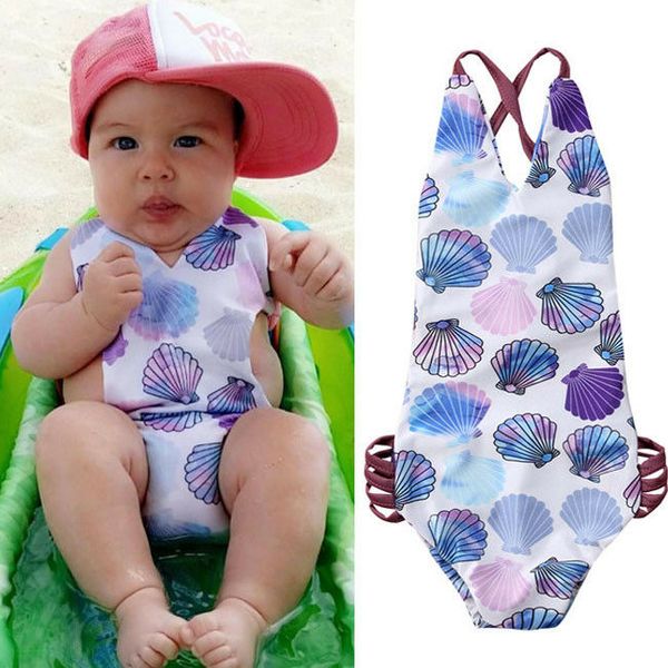 kid girls' one-piece swimsuits shell print swimwear child adjustable strapped bikini cute beach wear light color swimsuits, Black
kid girls' one-piece swimsuits shell print swimwear child adjustable strapped bikini cute beach wear light color swimsuits, Black