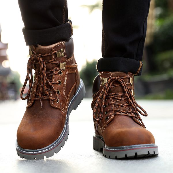 men shoes outdoor trekking boots man retro style genuine leather waterproof tactical shoes breathable men's hiking boots
men shoes outdoor trekking boots man retro style genuine leather waterproof tactical shoes breathable men's hiking boots