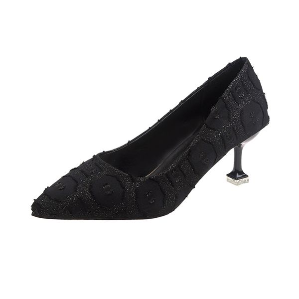 woman shoe shallow mouth crossdressers shoes high heels stiletto all-match pointed pumps lace-up slip work, Black
woman shoe shallow mouth crossdressers shoes high heels stiletto all-match pointed pumps lace-up slip work, Black