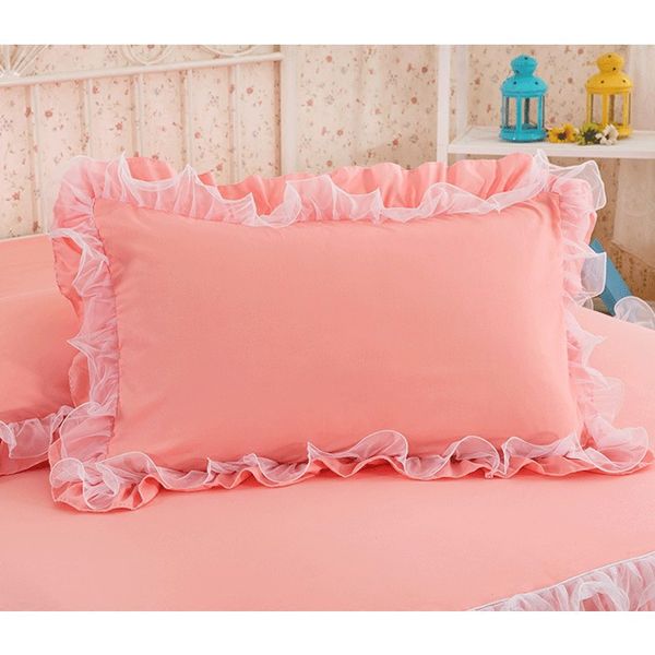 2pcs solid color pillowcase handmade ruffle wrinkle pillow cover textile home bedding decorative pillowcase with lace for girl pillow case
2pcs solid color pillowcase handmade ruffle wrinkle pillow cover textile home bedding decorative pillowcase with lace for girl pillow case