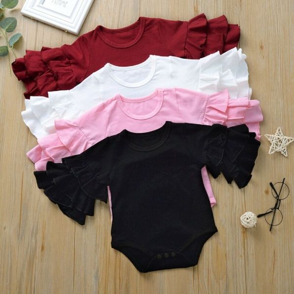 0-18M Cute Newborn Baby Girls Boys Bodysuits Clothes Ruffle Sleeves Solid Bodysuit Outfit Autumn
0-18M Cute Newborn Baby Girls Boys Bodysuits Clothes Ruffle Sleeves Solid Bodysuit Outfit Autumn