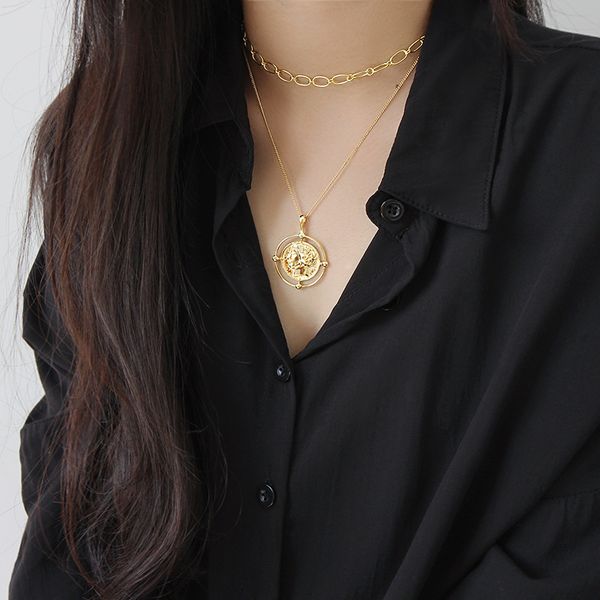 new product 100% 925 sterling silver necklace women simple personalized chains gold color bling bling choker boho jewelry
new product 100% 925 sterling silver necklace women simple personalized chains gold color bling bling choker boho jewelry