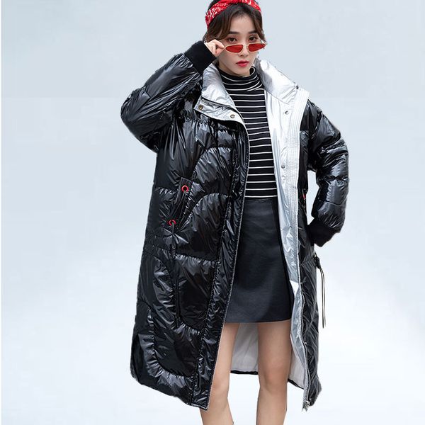 winter women down jacket white duck down coat thicken warm jacket female plus size long coats waterproof parka, Black
winter women down jacket white duck down coat thicken warm jacket female plus size long coats waterproof parka, Black
