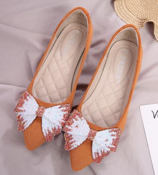 2020 women's shoes in spring and autumn with new style low heel pointed end bowknot suede @9040, Black
2020 women's shoes in spring and autumn with new style low heel pointed end bowknot suede @9040, Black