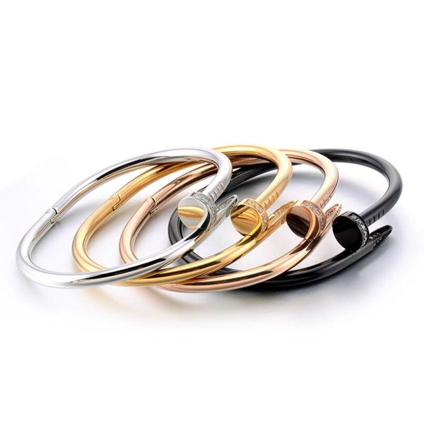 nail bangle rhinestone titanium stainless steel gold for men women open mouth silver black rose gold wholesale couple luxury jewelry dhl
nail bangle rhinestone titanium stainless steel gold for men women open mouth silver black rose gold wholesale couple luxury jewelry dhl