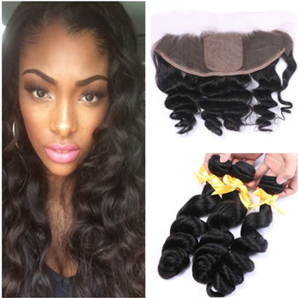 peruvian loose wave wavy human hair bundles 3pca with silk frontals middle 3 part silk base 13x4 lace frontal closure with weaves, Black;brown
peruvian loose wave wavy human hair bundles 3pca with silk frontals middle 3 part silk base 13x4 lace frontal closure with weaves, Black;brown