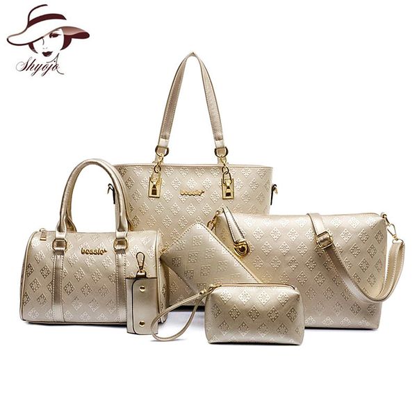 fashion handbags embossing women shoulder bags ladies 6pcs set messenger tote purse wallet
fashion handbags embossing women shoulder bags ladies 6pcs set messenger tote purse wallet