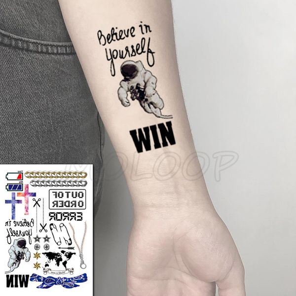 spaceman cross rosette power consumption letter tattoos stickers women body waist arm art tattoos temporary girls tatoos chains
spaceman cross rosette power consumption letter tattoos stickers women body waist arm art tattoos temporary girls tatoos chains