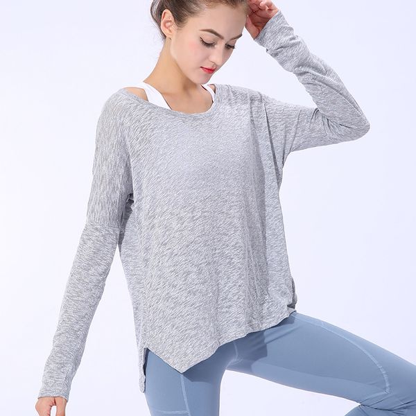 women loose autumn yoga shirts long sleeve workout gym fitness shirts quick dry women sport yoga breathable running shirt, White;red
women loose autumn yoga shirts long sleeve workout gym fitness shirts quick dry women sport yoga breathable running shirt, White;red