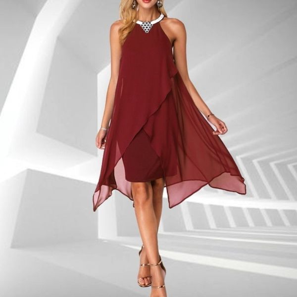 womens designer casual dresses fashion panelled sleeveless knee length apparel womens halter zipper dresses females clothes, Black;gray
womens designer casual dresses fashion panelled sleeveless knee length apparel womens halter zipper dresses females clothes, Black;gray