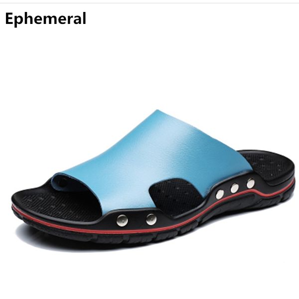 man split leather real shoes beach slippers rivet summer slides comfortable beach footwear for wide feet plus size 48-7 orange, Blue;gray
man split leather real shoes beach slippers rivet summer slides comfortable beach footwear for wide feet plus size 48-7 orange, Blue;gray