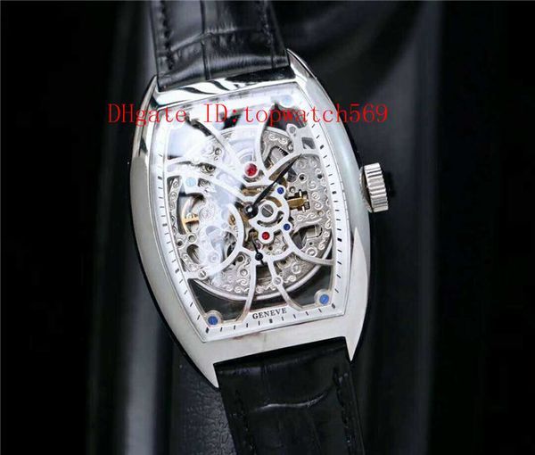 new tonneau mens watch sport watch swiss automatic movement skeleton openworked dial sapphire crystal 316l steel case italy leather strap, Slivery;brown
new tonneau mens watch sport watch swiss automatic movement skeleton openworked dial sapphire crystal 316l steel case italy leather strap, Slivery;brown