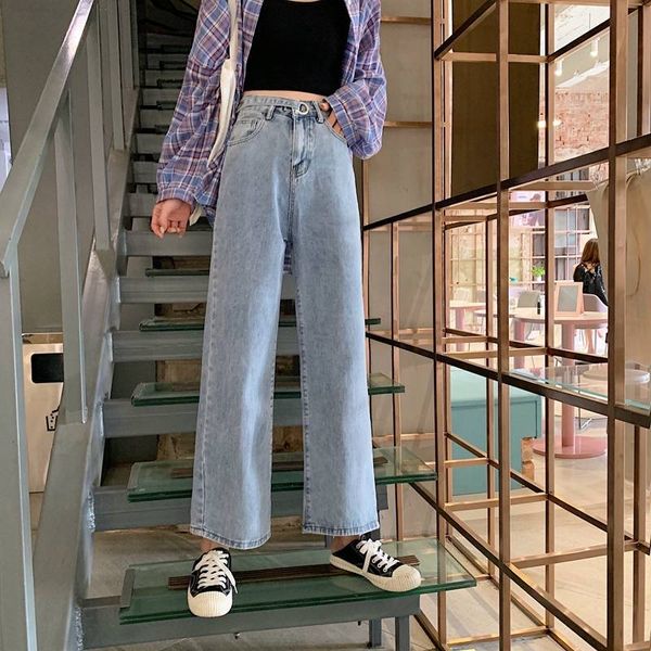 women high waist wide leg denim clothing boyfriend blue streetwear vintage quality 2020 fashion harajuku straight pants
women high waist wide leg denim clothing boyfriend blue streetwear vintage quality 2020 fashion harajuku straight pants