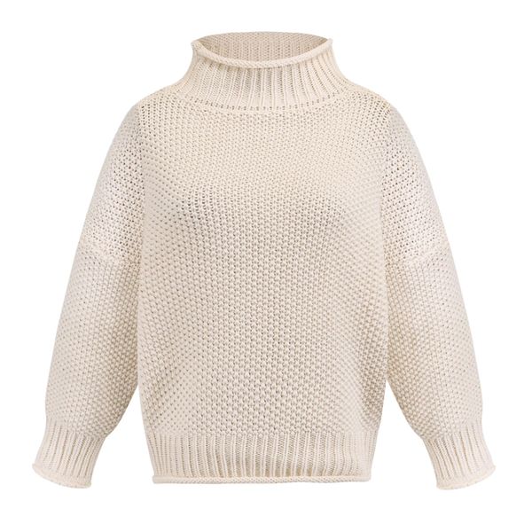 2020 winter autumn sweaters women thick knitting turtleneck warm knitted sweater long sleeve rivet pullover jumper, White
2020 winter autumn sweaters women thick knitting turtleneck warm knitted sweater long sleeve rivet pullover jumper, White