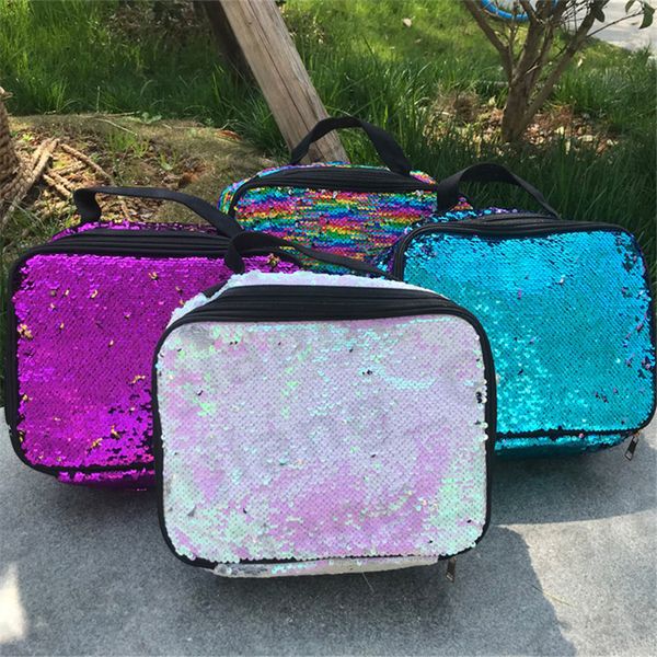 colorful rainbow sequins insulation lunch totes outdoor picnic big capacity double layer thicken handbag purse waterproof lunch pouch e31202, Black
colorful rainbow sequins insulation lunch totes outdoor picnic big capacity double layer thicken handbag purse waterproof lunch pouch e31202, Black
