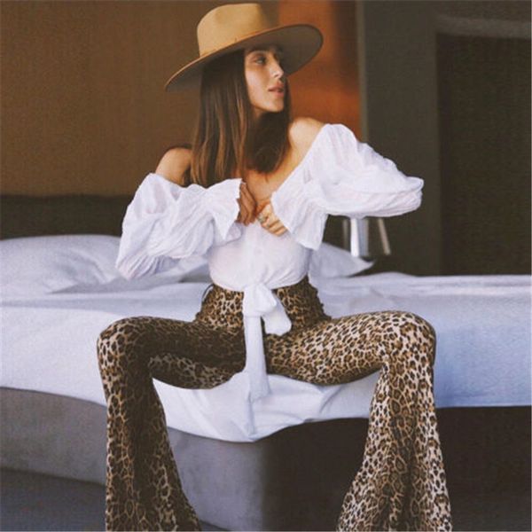 new fashion women animal leopard print trousers high waist female flares pants fashion street wear, Black;white
new fashion women animal leopard print trousers high waist female flares pants fashion street wear, Black;white