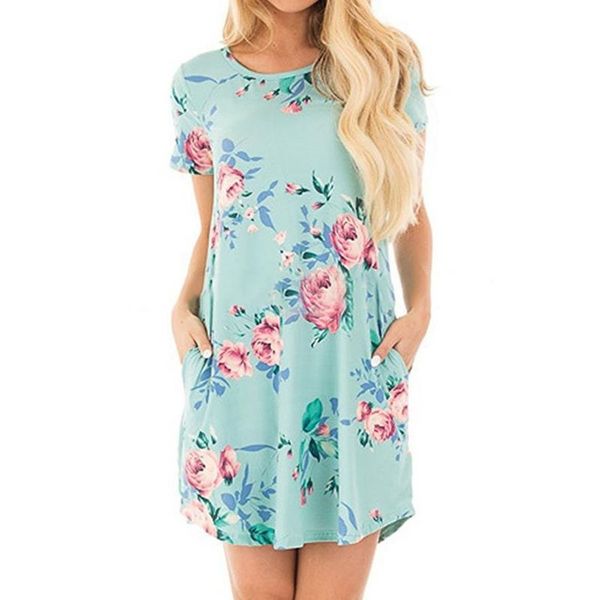 elegant cute print women dress summer short sleeve women dresses o neck knee-length vestidos, Black;gray
elegant cute print women dress summer short sleeve women dresses o neck knee-length vestidos, Black;gray