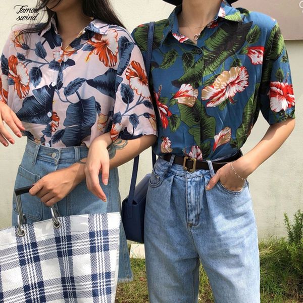 блуза женщины и топы printed lady корейский коротким рукавом шифон повседневный blusas гавайский пляж женский винтажные рубашки, White
блуза женщины и топы printed lady корейский коротким рукавом шифон повседневный blusas гавайский пляж женский винтажные рубашки, White