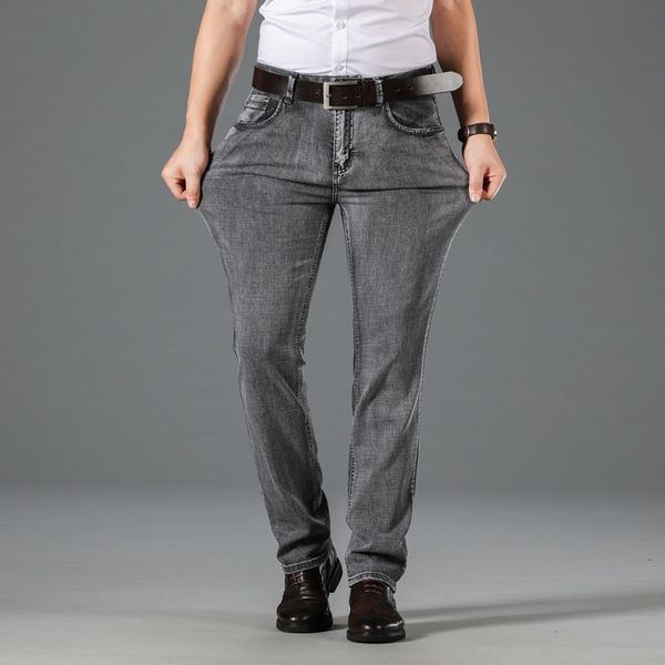 2020 newly fashion classical men jeans dark gray straight fit casual business pants stretch cotton elastic vintage jeans men, Blue
2020 newly fashion classical men jeans dark gray straight fit casual business pants stretch cotton elastic vintage jeans men, Blue