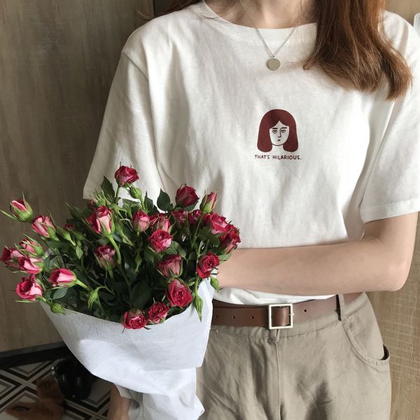 2020 girl feeling ins short-sleeved women's first coat chic lazy wind t-shirt t-shirt loose western style all-match fashion, White
2020 girl feeling ins short-sleeved women's first coat chic lazy wind t-shirt t-shirt loose western style all-match fashion, White