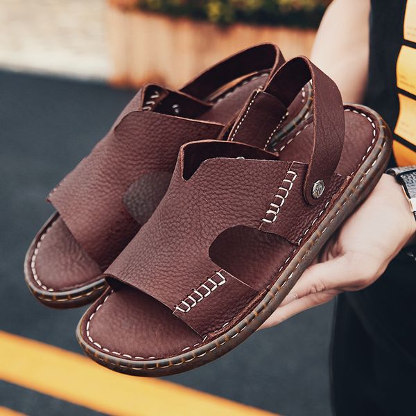 sandals 2021 summer men genuine leather non-slip outdoor beach shoes male breathable luxury slippers, Black
sandals 2021 summer men genuine leather non-slip outdoor beach shoes male breathable luxury slippers, Black