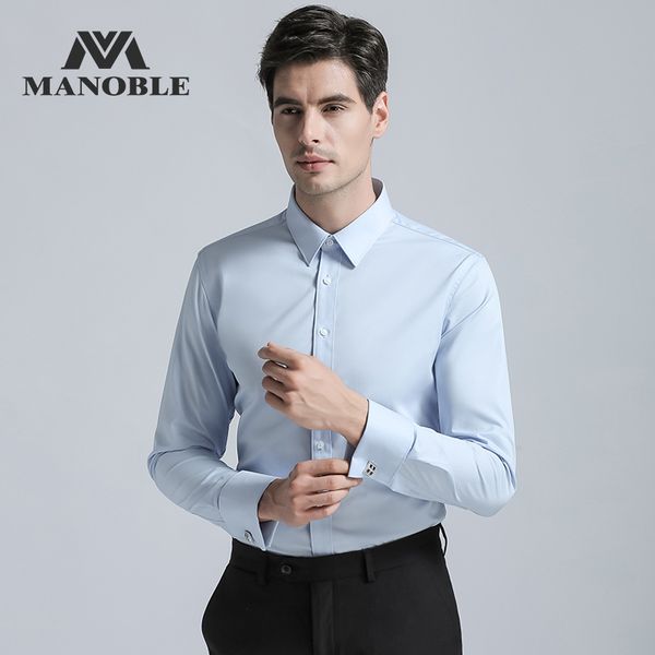 men's dress shirt 2019 brands new fashion regular fit wedding shirts business long sleeve with cufflink blue color, White;black
men's dress shirt 2019 brands new fashion regular fit wedding shirts business long sleeve with cufflink blue color, White;black
