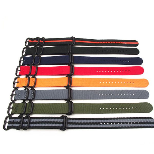 8 color nato watch band nylon strap black ring buckle belt 18mm 20mm 22mm 24mm striped replacement band watch accessories, Black;brown
8 color nato watch band nylon strap black ring buckle belt 18mm 20mm 22mm 24mm striped replacement band watch accessories, Black;brown