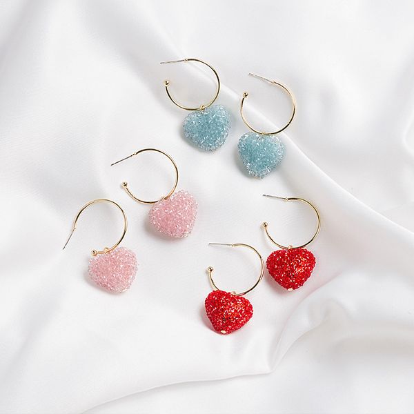 fashion heart crystal pendant earrings for women girls c style rhinestone charms stud ear jewelry party gifts, Golden;silver
fashion heart crystal pendant earrings for women girls c style rhinestone charms stud ear jewelry party gifts, Golden;silver