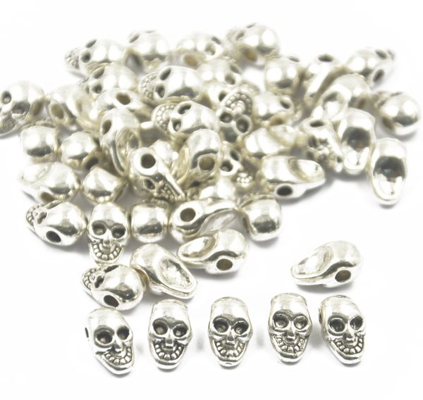 50pcs antique silver тибет сплав черепа изготовление ювелирных изделий шарики прокладки 11 х 6 мм
50pcs antique silver тибет сплав черепа изготовление ювелирных изделий шарики прокладки 11 х 6 мм