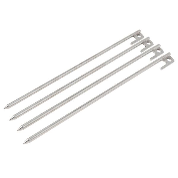 4pcs Outdoor Camping Tent Stakes Pegs Ground Nails Canopy Fixing Stakes - 40cm