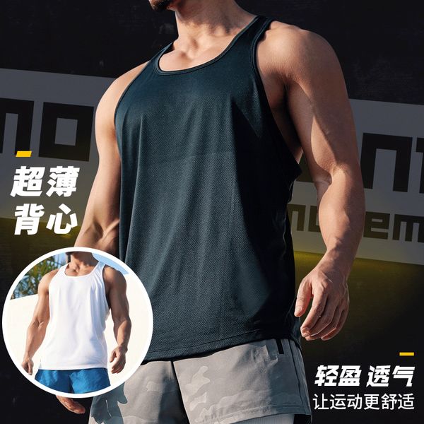 men fitness tank quickly dry sleeveless gym clothing summer workout running vest sports shirt for men, Black;blue
men fitness tank quickly dry sleeveless gym clothing summer workout running vest sports shirt for men, Black;blue