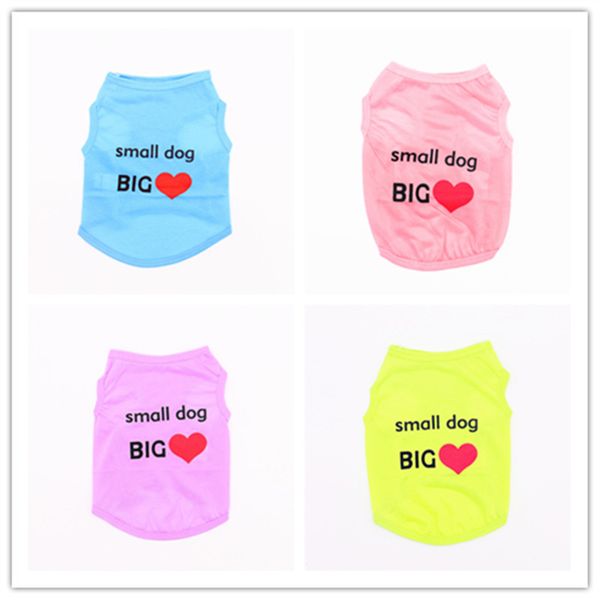 4 colors small dog big love pattern summer pet dog clothes cat vest t-shirt beautiful fashion personality small clothes vest
4 colors small dog big love pattern summer pet dog clothes cat vest t-shirt beautiful fashion personality small clothes vest