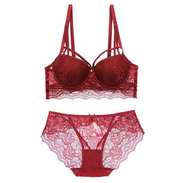 new underwear set cotton push-up bra and panty sets 3/4 cup brand green lace lingerie set women deep v brassiere black, Red;black
new underwear set cotton push-up bra and panty sets 3/4 cup brand green lace lingerie set women deep v brassiere black, Red;black