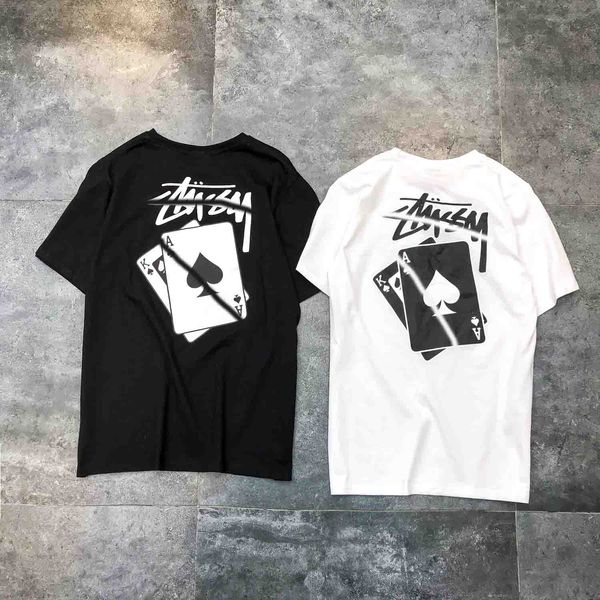 2019 autumn europe and the united states fashion trend men and women t-shirt cotton shirt black and white, White;black
2019 autumn europe and the united states fashion trend men and women t-shirt cotton shirt black and white, White;black