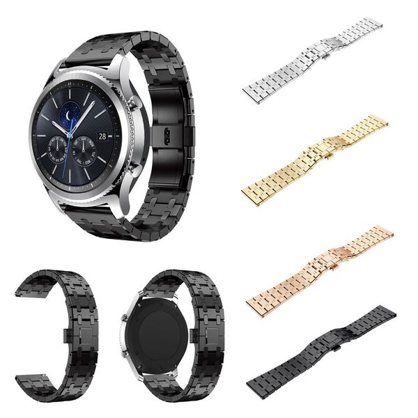 new stainless steel watch band bracelet strap for samsung gear s3 frontier classic smart watch wrist band 2018 accessory, Black;brown
new stainless steel watch band bracelet strap for samsung gear s3 frontier classic smart watch wrist band 2018 accessory, Black;brown