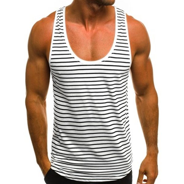 new bodybuilding vest casual striped men' tank fashion summer men loose men clothing ropa hombre, White;black
new bodybuilding vest casual striped men' tank fashion summer men loose men clothing ropa hombre, White;black