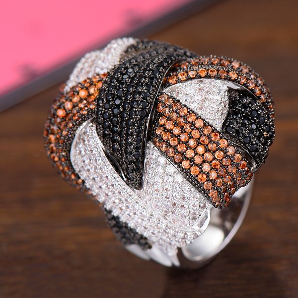 godki famous monaco design big winding cross geometry cubic ziron cz ring for women wedding dubai bridal finger ring 2019, Silver
godki famous monaco design big winding cross geometry cubic ziron cz ring for women wedding dubai bridal finger ring 2019, Silver